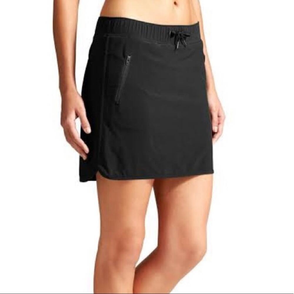 ATHLETA Black Reflection Stretch In Athletic Skort Skirt Sz. XS Tennis Golf‎